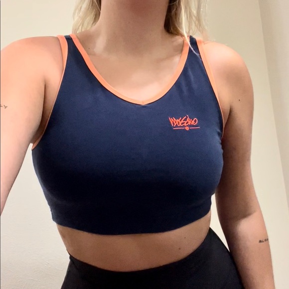 Navy Mossimo Crop Top - Picture 1 of 4